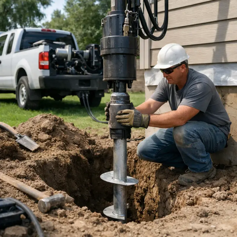 Helical Pier Installation Bessemer